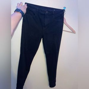 all black AE hi rise jegging